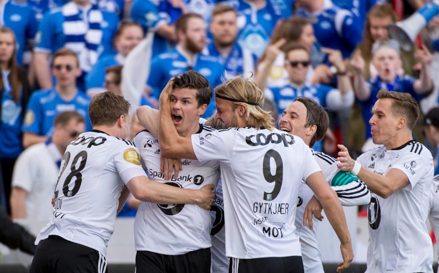 Rosenborg jubler etter scoring mot Molde. Blir det jubel mot APOEL i kveld?