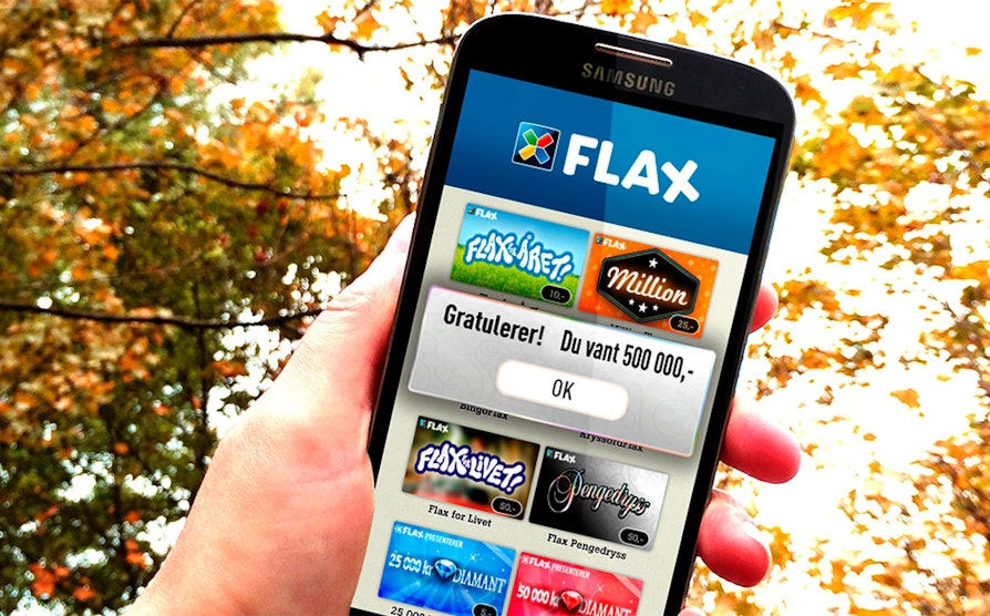 Flax premie 500 000 kroner
Halv million