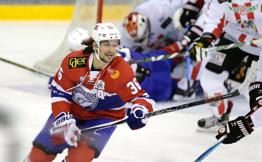 Mats Zuccarello. Mot Østerrike før OL-kvalik sept 2016.
