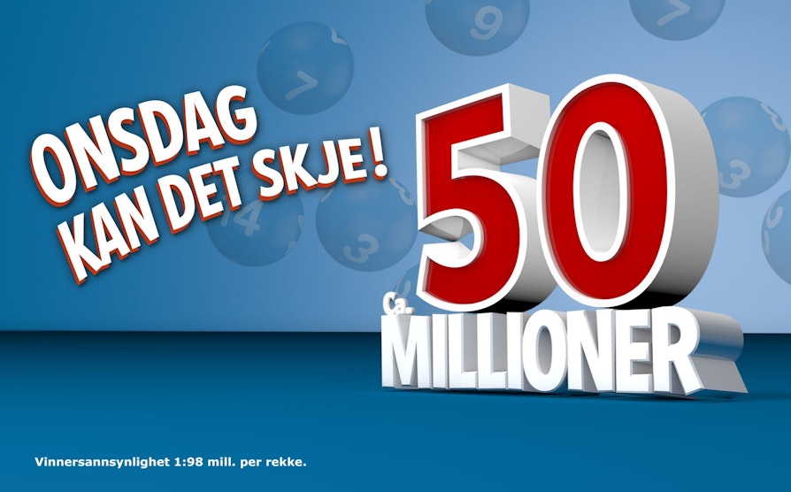 VikingLotto pott 50 millioner