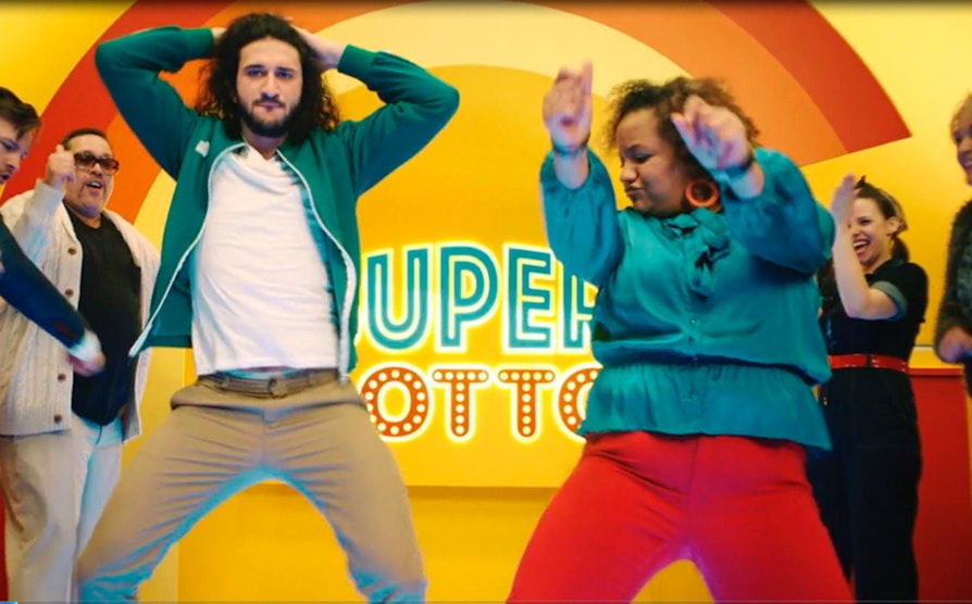 lotto, superlotto, boogie Wonderland, reklamefilm, disco, disko