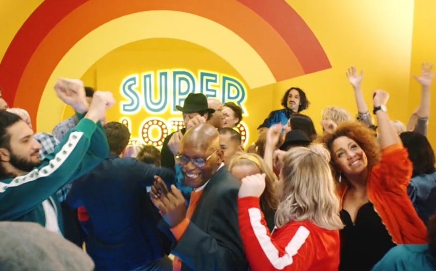 lotto, superlotto, boogie Wonderland, dans, disco, illustrasjon
