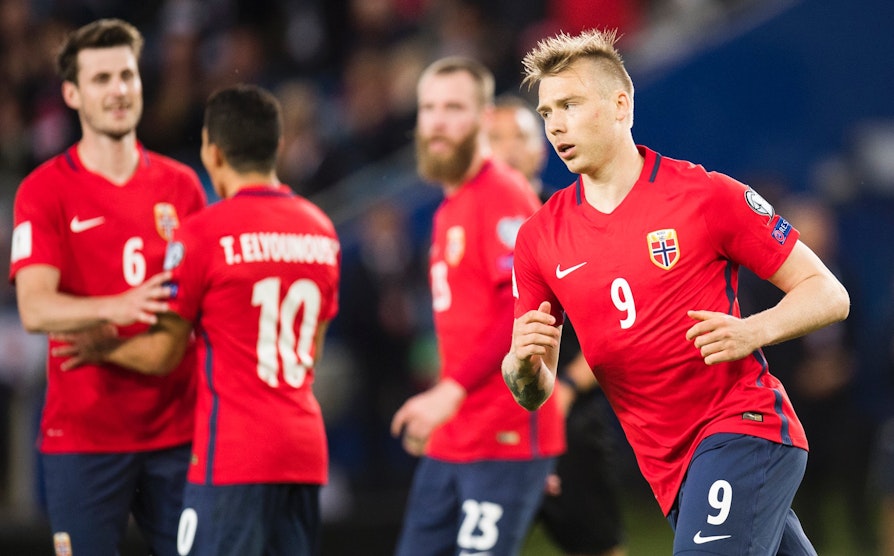 Alexander Søderlund scoret Norges mål mot Tsjekkia.