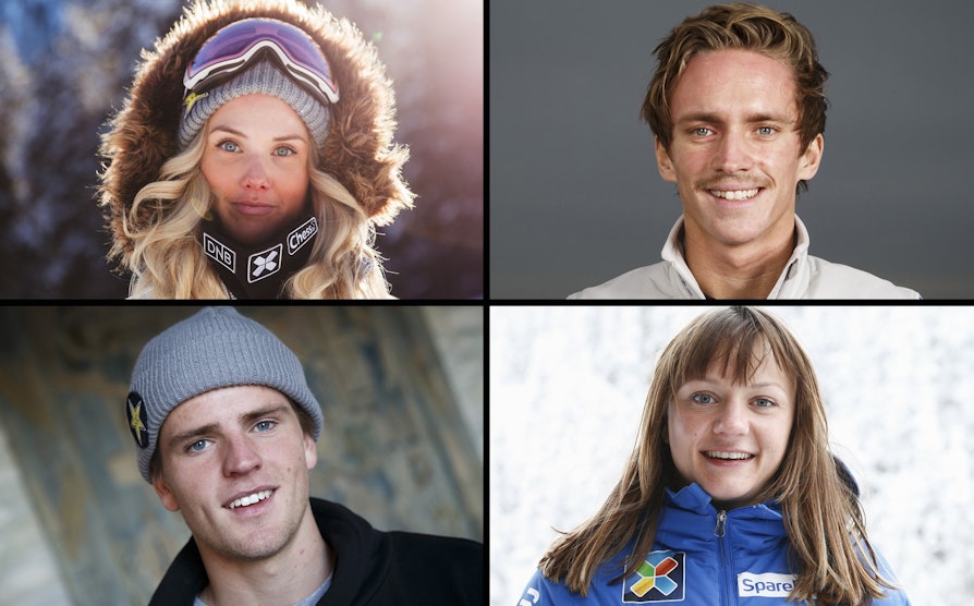 STORE DRØMMER: De har allerede opplevd mye, men  Silje Norendal, Anders Fannemel, Mons Røisland og Maiken Caspersen Falla har mange kule ønsker på sine Bucket Lists.