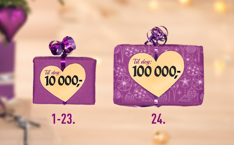extra, adventstrekning, ekstra extra-premier, gave, pakke, illustrasjon