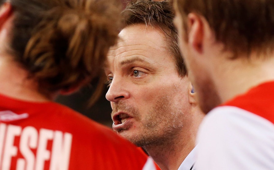 Christian Berge, trener for det norske håndballandslaget.