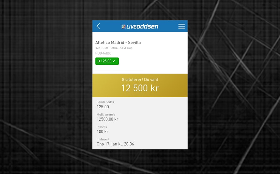 Oddskupong 17.01.18