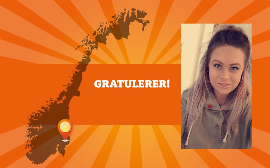 Malin Masterudlien (26) fra Kongsvinger vant 100.000 kroner i Nabolaget fredag 9. februar 2018.