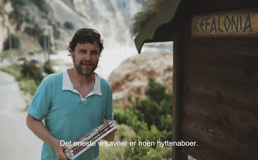 Hytta i Hellas, Lotto, profilfilm, reklamefilm, supertrekning
