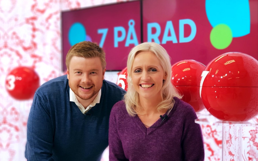 Lars Hulleberg og Ingrid Roterud Mathisen. 7 på rad, torsdag 1. november 2018.