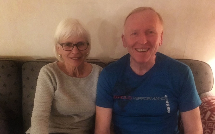 Per Tore Johansen fra Levanger, med kona Henny Nyborg Johansen