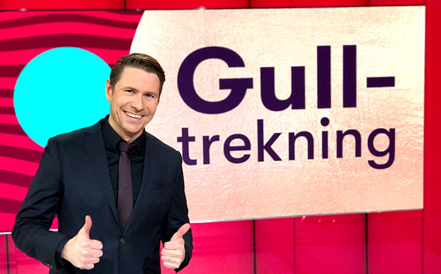 Lotto, programleder Reidar Buskens, gulltrekning, gull-trekning