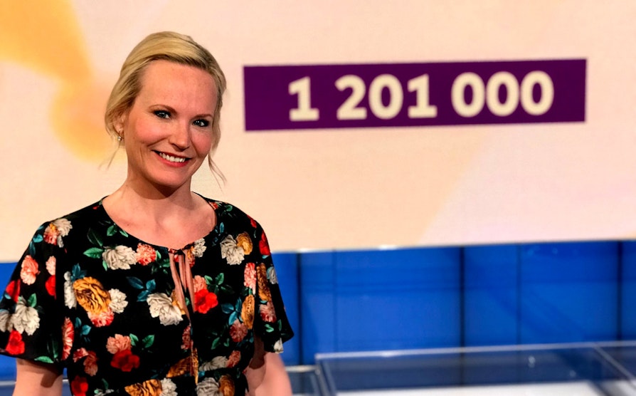 Programleder Ingeborg Myhre, joker