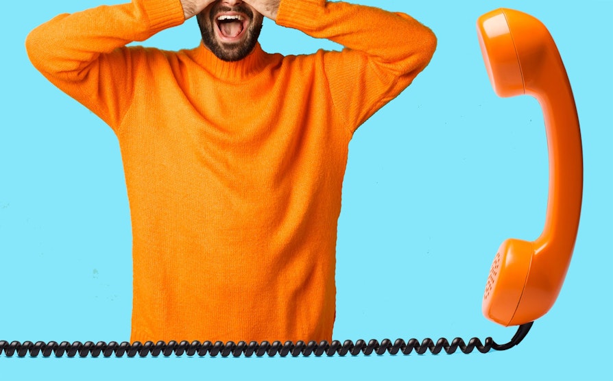 Mann får Telefonen fra Hamar