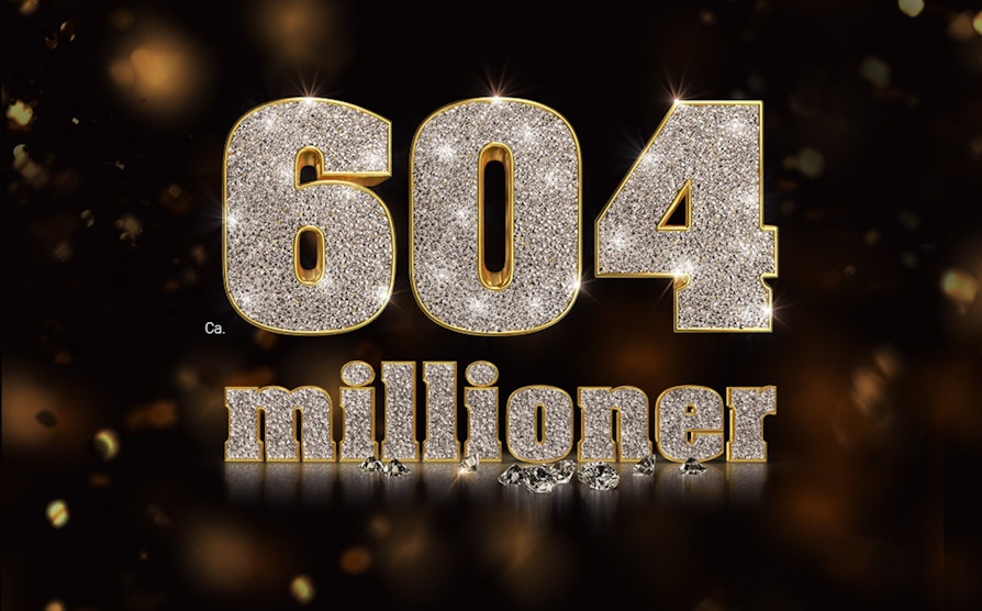 Eurojackpot 604 mill.