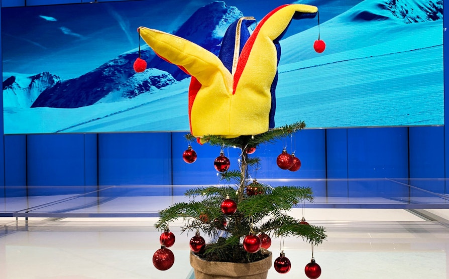Joker-hatt og juletre