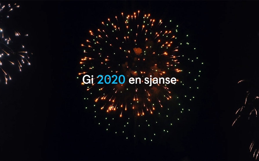 gi drømmen en sjanse, gi 2020 en sjanse, fyrverkeri