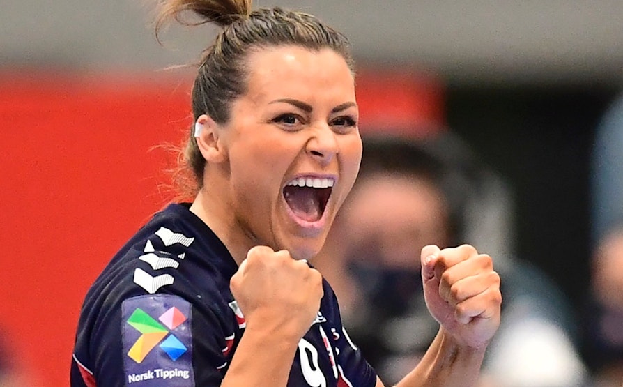 Nora Mørk. Håndball-EM 2020 - mot Nederland.