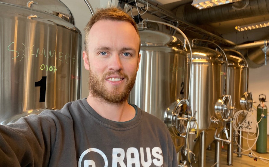 Selfie av Kristian Sivertsen, bryggerigründer som vant 1 million med MillionFlax.