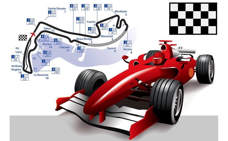 Formel 1. Monaco. Til bruk i artikkel før Monaco Grand Prix (29. mai 2022).