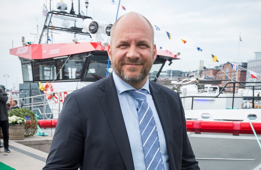 Direktør salg og marked Redningsselskapet. Fredrik Sahlin