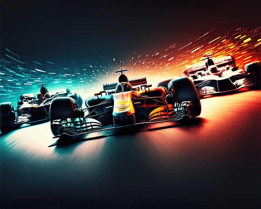 Tre Formel 1-biler