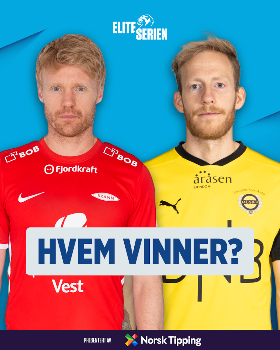 HVEM VINNER: Sivert Heltne Nilsen (t.v) får besøk av Lillestrøm og Gjermund Åsen.