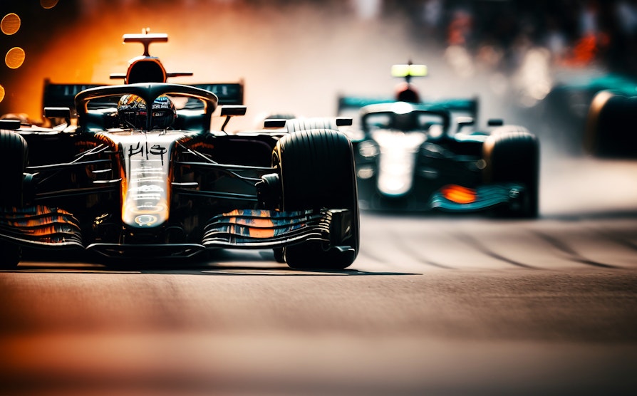 To formel 1-biler