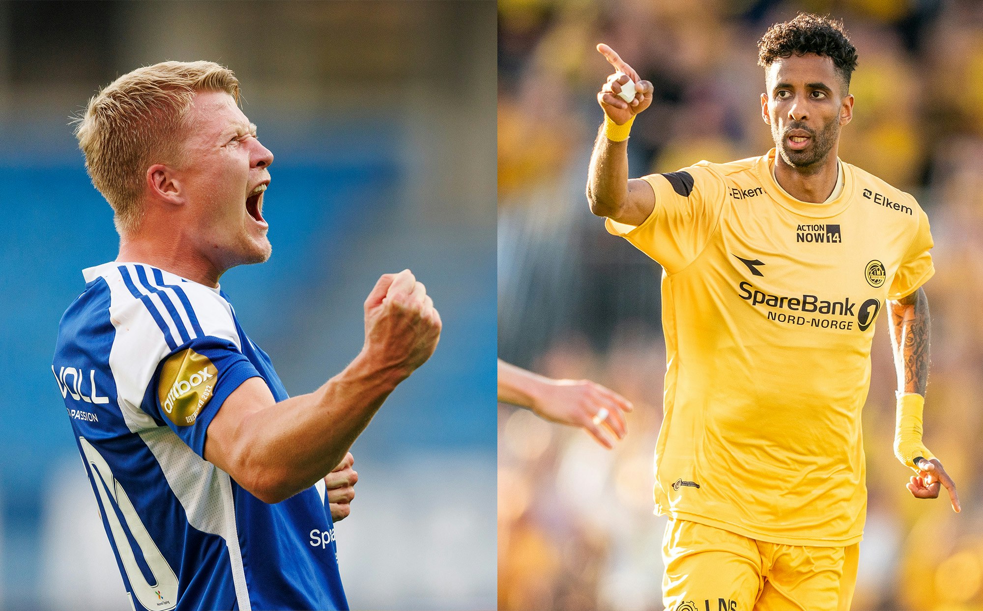 Moldes Kristian Eriksen og Bodø/Glimts Amahl Pellegrino
