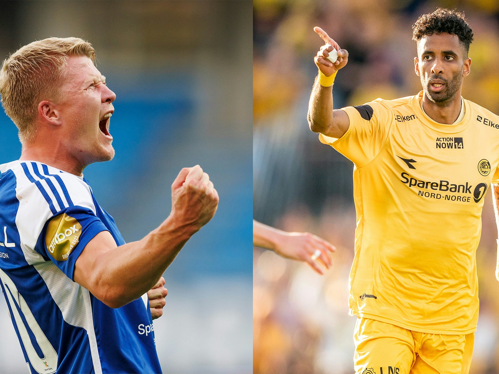 Moldes Kristian Eriksen og Bodø/Glimts Amahl Pellegrino
