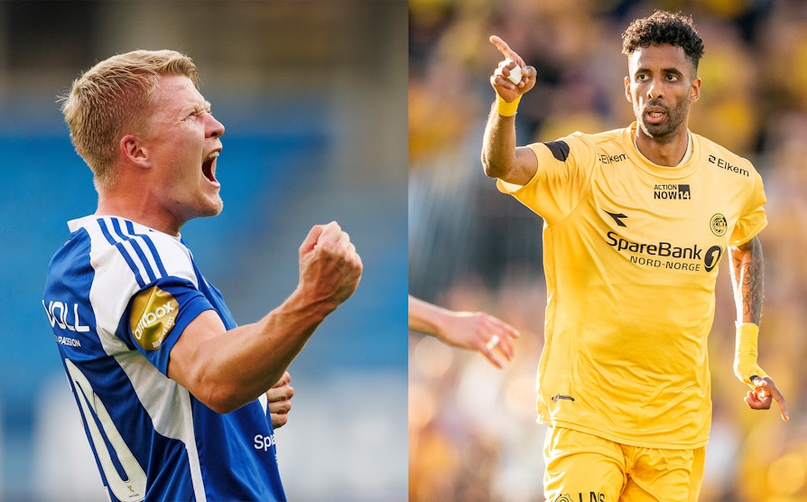 Moldes Kristian Eriksen og Bodø/Glimts Amahl Pellegrino