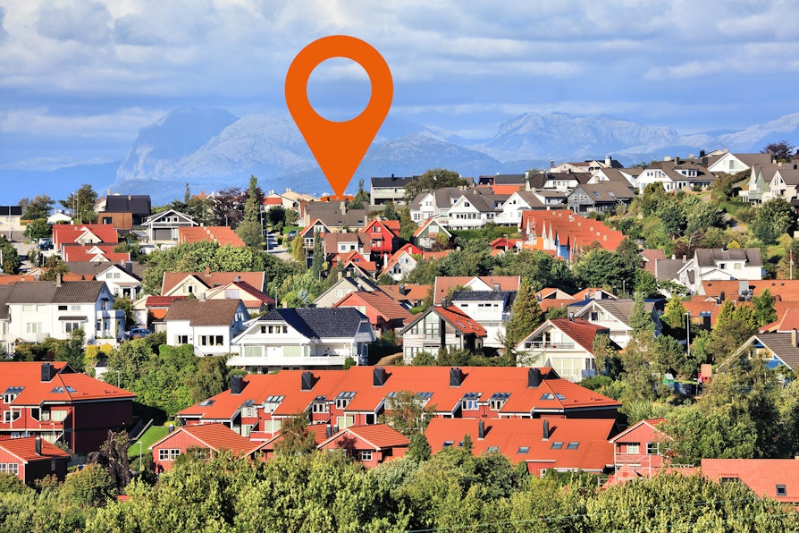 Oversiktsbilde over Vardeneset i Stavanger.