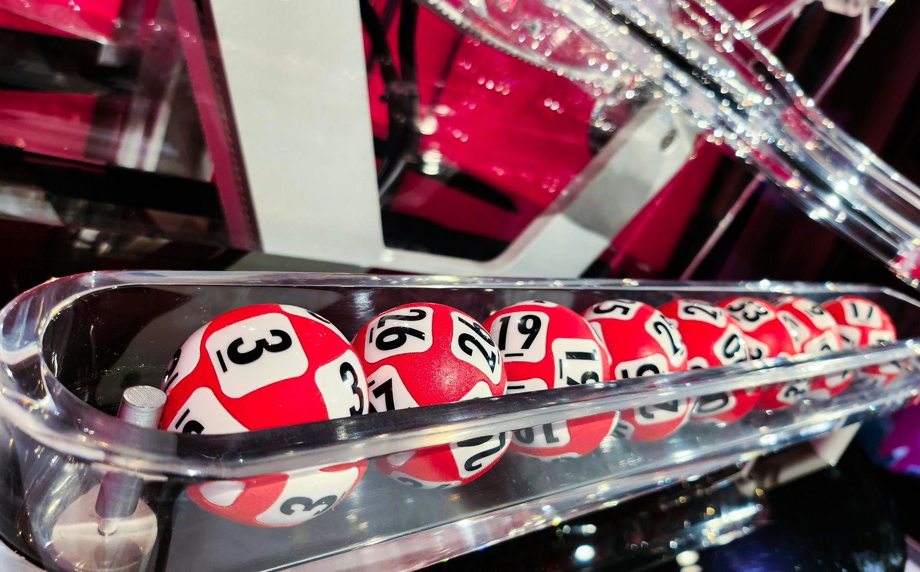 Nærbilde av Lotto-rekka som ble trukket ut lørdag 7. oktober.