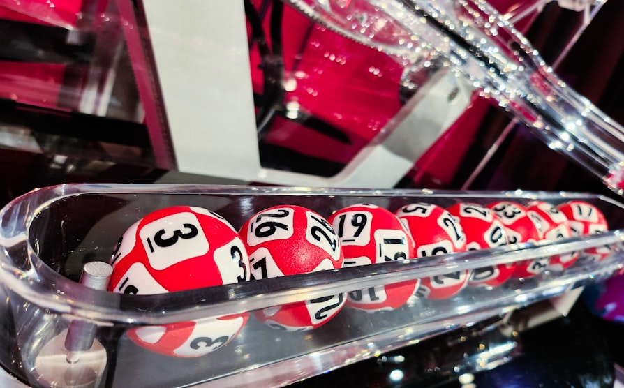 Nærbilde av Lotto-rekka som ble trukket ut lørdag 7. oktober.