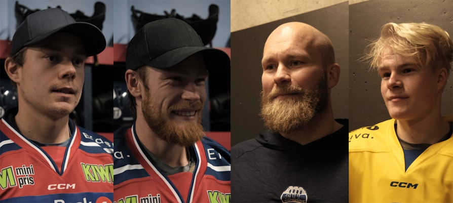 Emil Andreas Lund Nyhus (t.v), Christian Fosse, Patrick Thoresen og Martin Johnsen