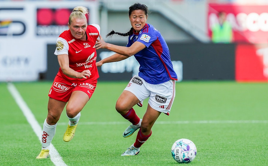 Branns Karoline Haugland og Vålerengas Ylinn Tennebø