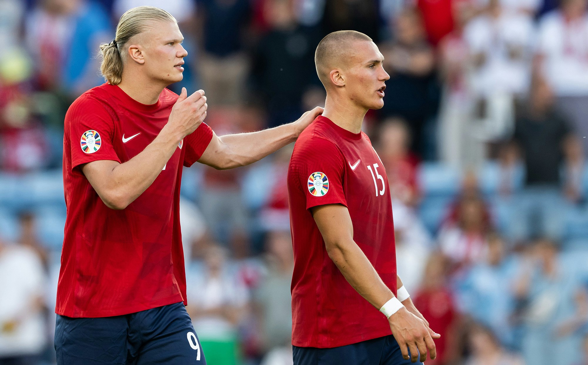 Erling Braut Haaland and Leo Skiri Østigård