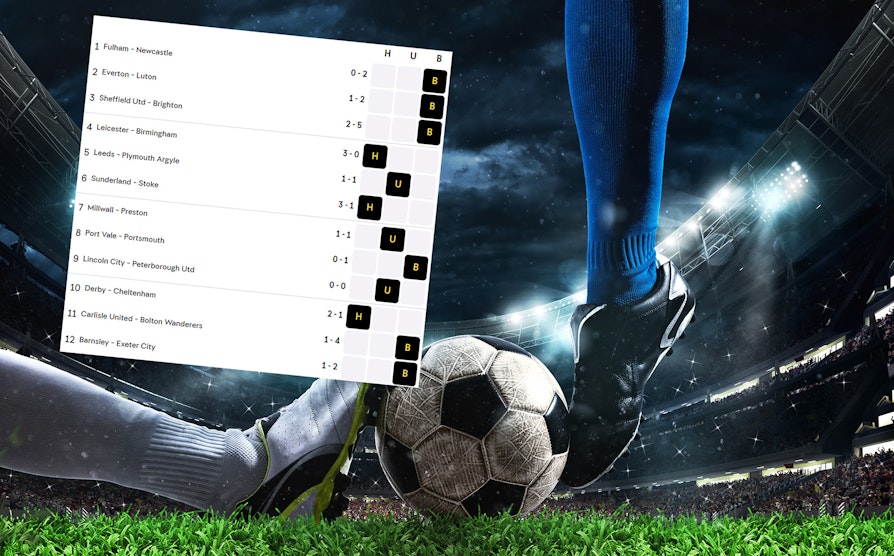 Fotball, Lørdagskupongen 27. januar 2024