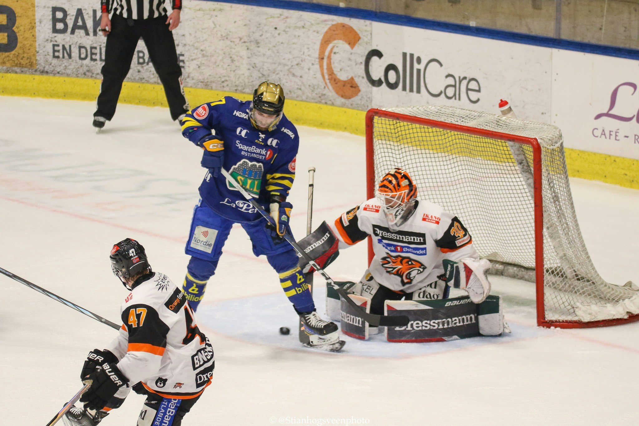 I FOKUS: Frisk-keeper Mitch Gillam ga bort kamp 2, men stengte buret i den neste kampen som Frisk vant.