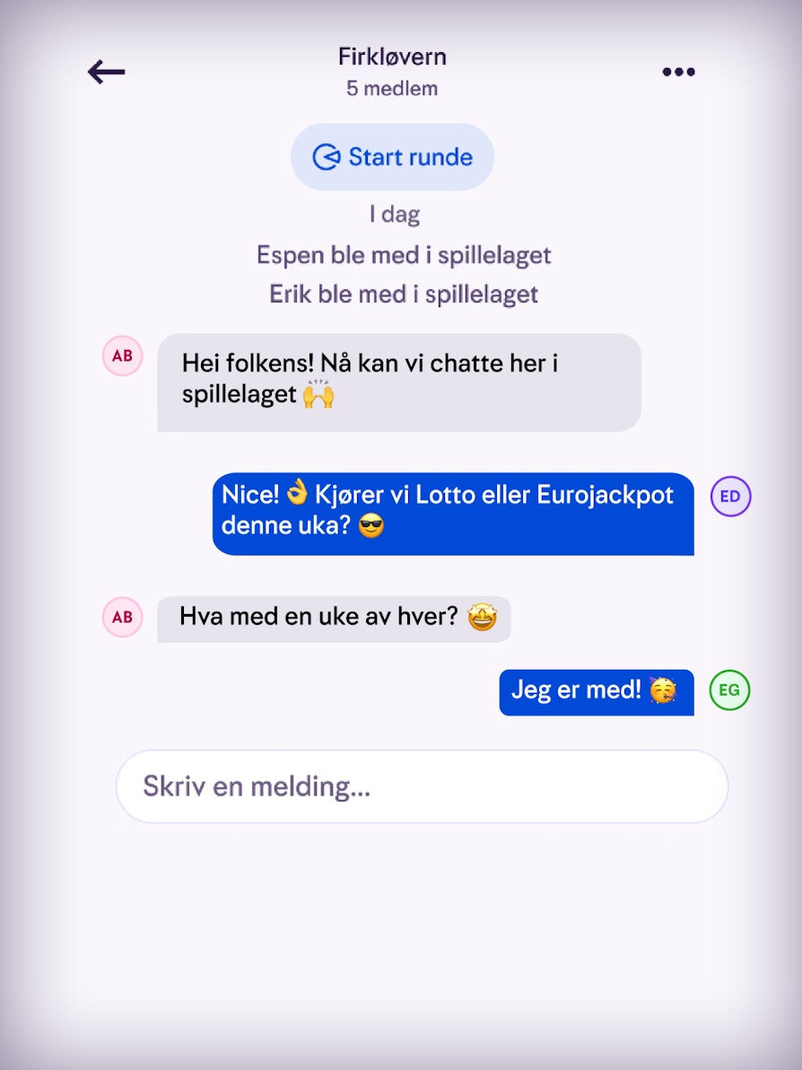 Bilde av Chat på spillelag