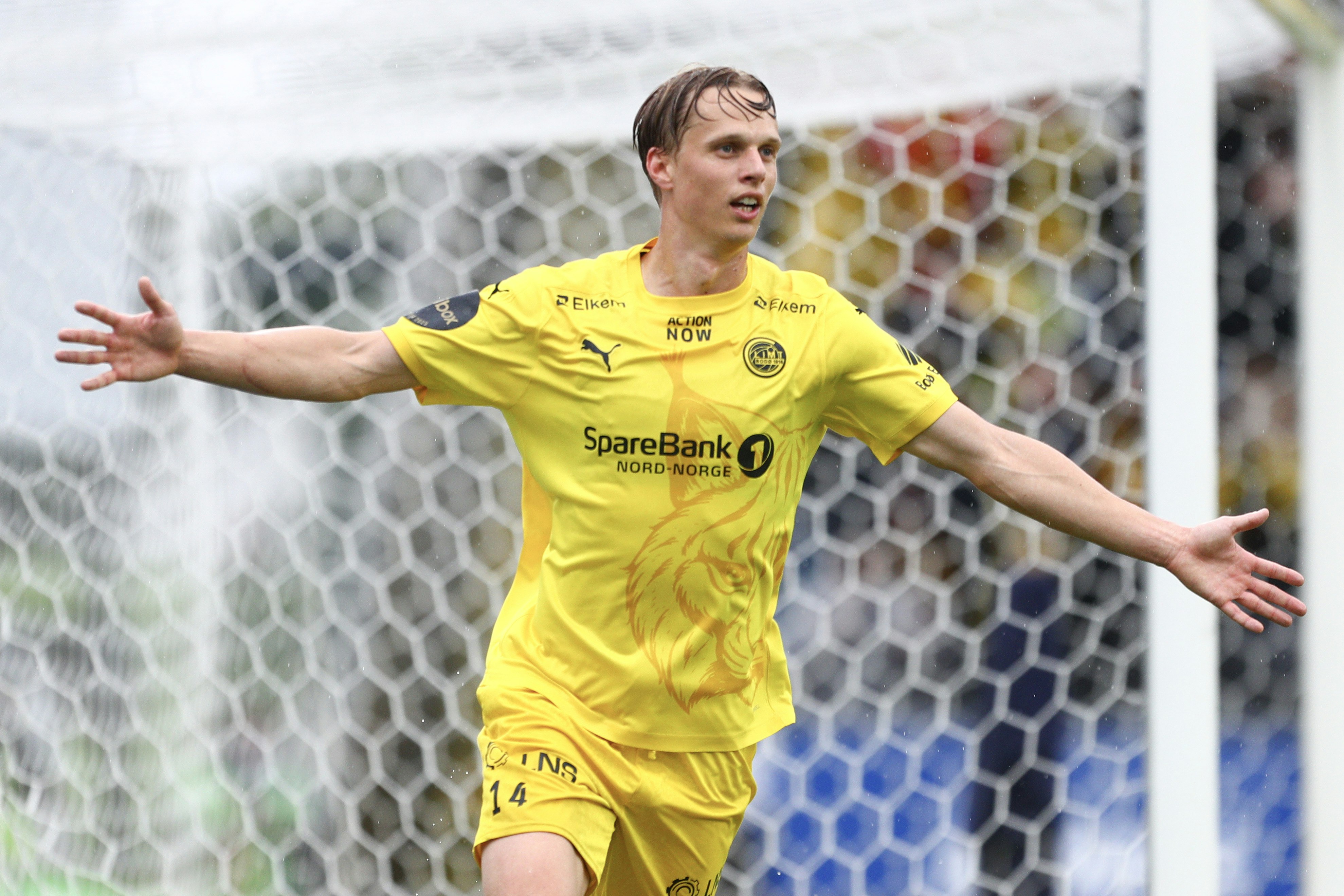 Ulrik Saltnes jubler for scoring for Bodø/Glimt
