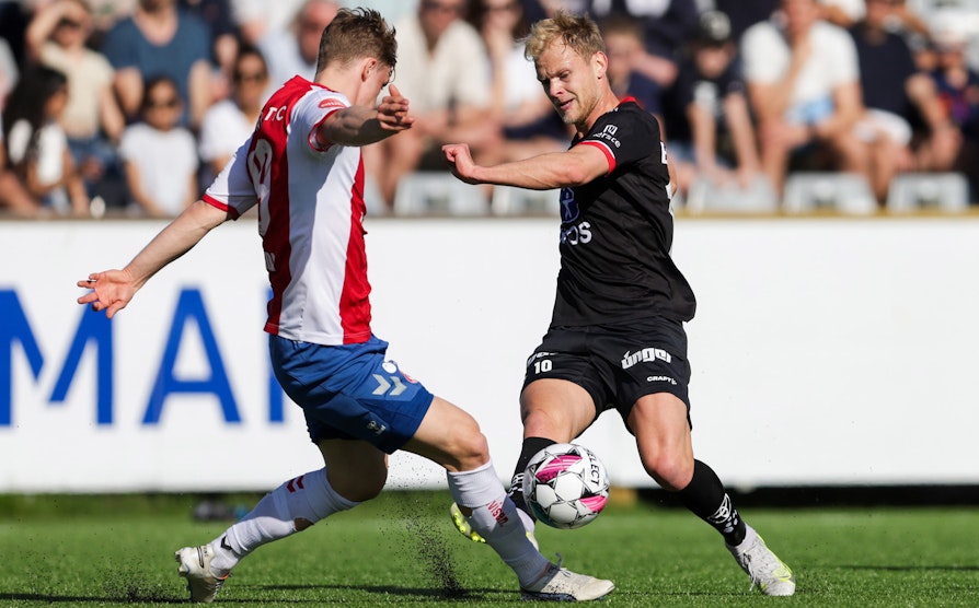 Fredrikstads Morten Bjørlo under eliteseriekampen i fotball mellom KFUM Oslo og Fredrikstad