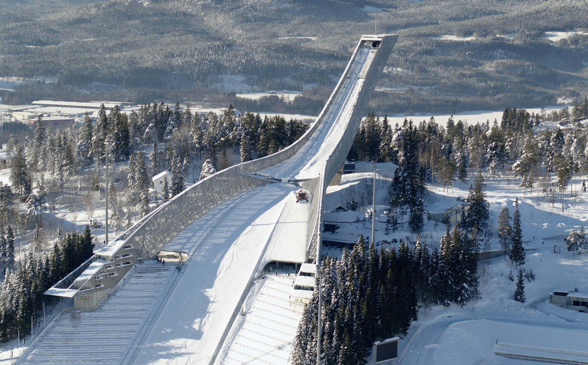 Holmenkollen hoppbakken i Oslo.
