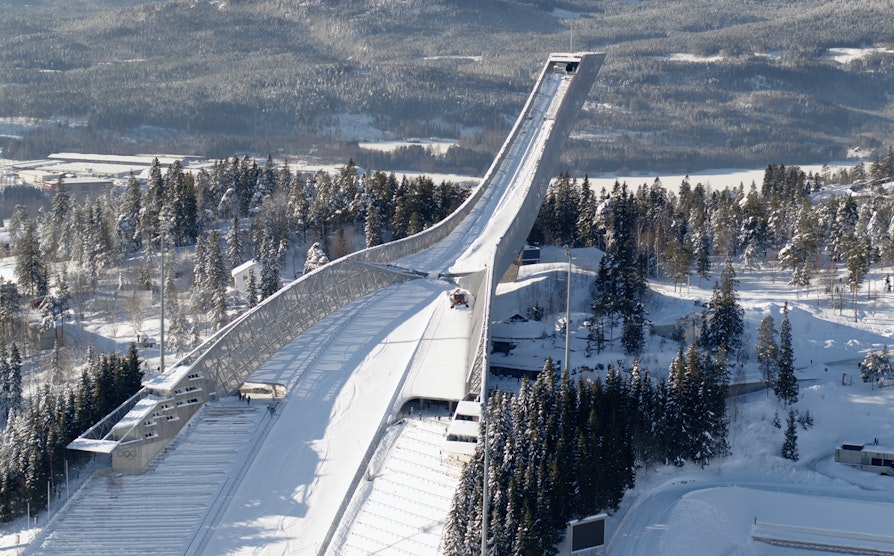 Holmenkollen hoppbakken i Oslo.