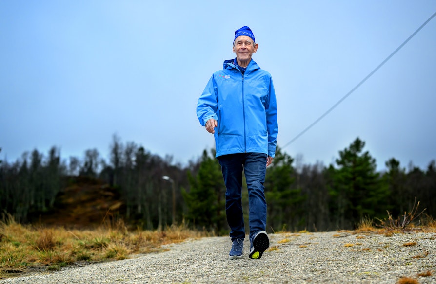 Olav Mandt, kretsvinner for Agder til ildsjelprisen 2026. Fotografert ute i lysløypa i Bykle.