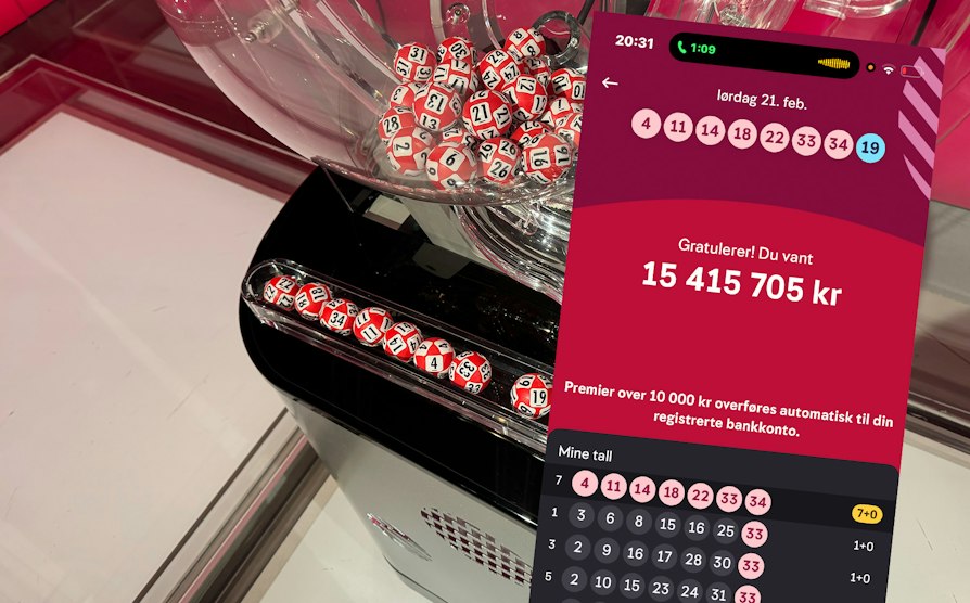 Vant 15,4 millioner kroner i Lotto: – Fortsatt rart - Norsk Tipping