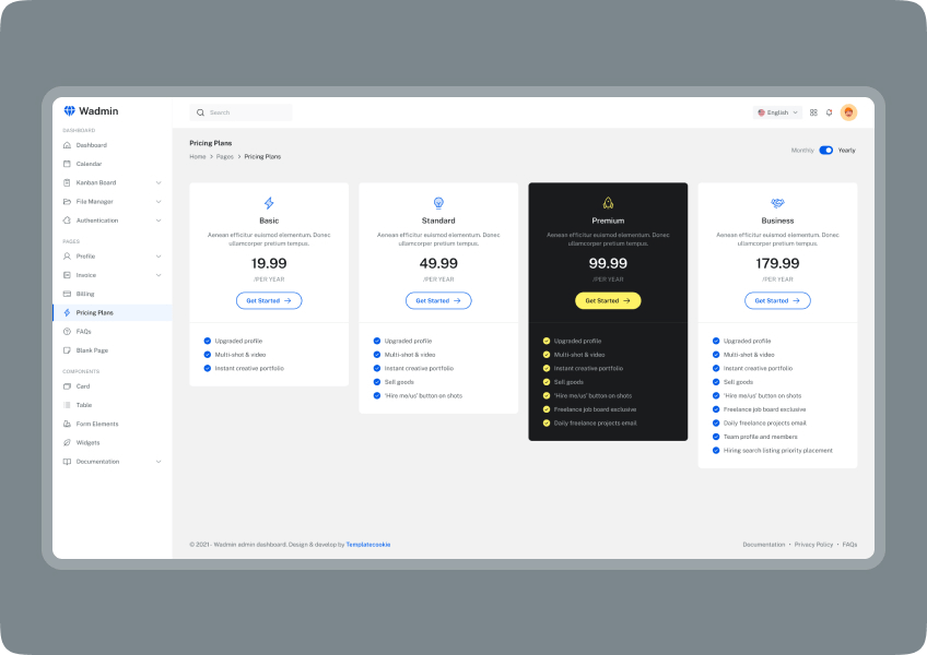 Raple - Admin Dashboard Bootstrap Template