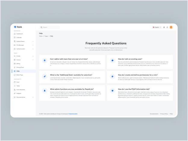 Raple - Admin Dashboard Bootstrap Template