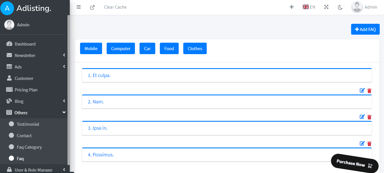 Classified PHP Script