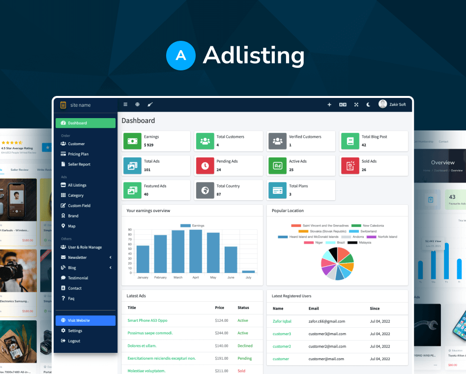 Adlisting - Classified Ads PHP Script